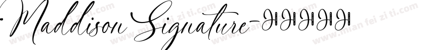 Maddison Signature字体转换